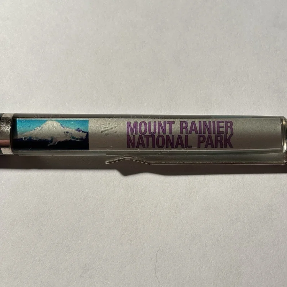 Mount Rainer National Park Floaty Pen Centennial 1899 - 1999 Elk Move Souvenir